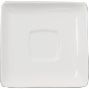 Блюдце KunstWerk Paula белое L 132 мм, B 132 мм, H 15 мм артикул A5513