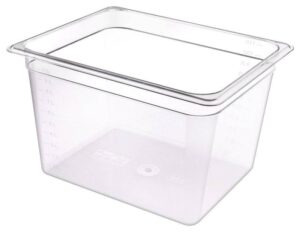 Гастроемкость RESTOLA GN 1/2-200 поликарбонат, прозрачная 11,62 л артикул 422110901