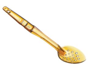 Ложка сервировочная Cambro SPOP13 150 L 330 мм, с перфорацией, янтарный артикул SPOP13 150