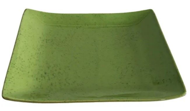 Блюдо для суши KunstWerk зеленое L 210 мм, B 165 мм артикул A21332W62T93