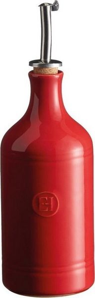 Бутылка для масла и уксуса Emile Henry 400 мл, D 75 мм, H 240 мм, красная артикул 340215