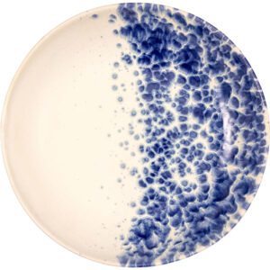 Салатник Le CoQ Phobos 1800 мл, D 280 мм, H 65 мм, белый, синий артикул LPHO019BB264280