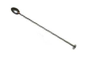 Ложка барменская MGSteel витая с плоск. кнопкой овал 33 см. нерж. BRS33FTFH артикул BRS33FTFH