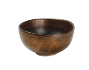 Миска столовая CHIC CLARO черно-золотая D 75 мм, H 40 мм артикул 257615