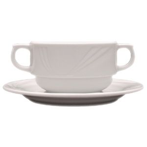 Чашка бульонная Lubiana «Аркадия» 320мл D100, H55, B140мм белый артикул 0517