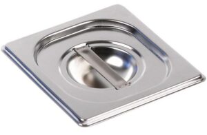Крышка к гастроемкостям Kitchen Muse GN 1/6 нерж.сталь, с ручкой артикул 816-L