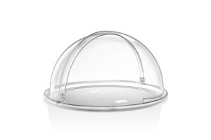 Поднос сервировочный Gastroplast D 385 мм, прозрачный, с крышкой Roll-Top артикул 79323