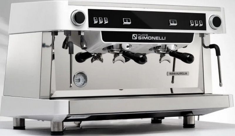 Кофемашина рожковая полуавтоматическая Nuova Simonelli NUOVA AURELIA SEM 2Gr S 220V white+high groups+Group Display+Double wall steam wand+Led