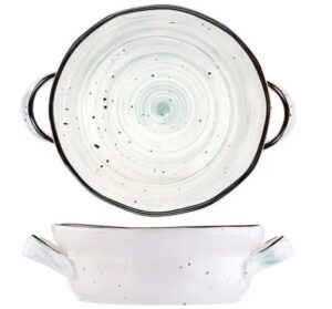 Блюдо для запекания KunstWerk Pastoral зеленое 550 мл, L 196 мм, D 155 мм, H 55 мм артикул P5225920-SH115