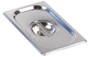 Крышка к гастроемкостям Kitchen Muse GN 1/4 нерж.сталь, с ручкой артикул 814-L