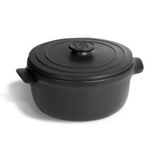 Кастрюля Emile Henry 0,6 л, D 135 мм, H 100 мм, с крышкой черная артикул 068407