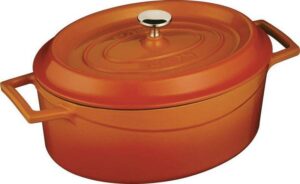 Кокотница LAVA TRENDY SERIES 0,36 л, L 160 мм, B 100 мм, H 70 мм оранжевая артикул LV O TC 10 K2 O