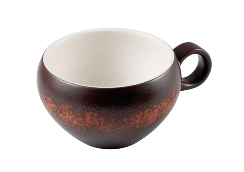 Чашка кофейная Le CoQ Estia 80 мл, L 95 мм, B 75 мм, H 45 мм, коричневый, белый артикул LEST019RG151008