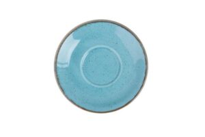 Блюдце фарфоровое Porland Seasons d=16 см (для чашек 322125, 322134) бирюзовое артикул 132115 бирюзовый