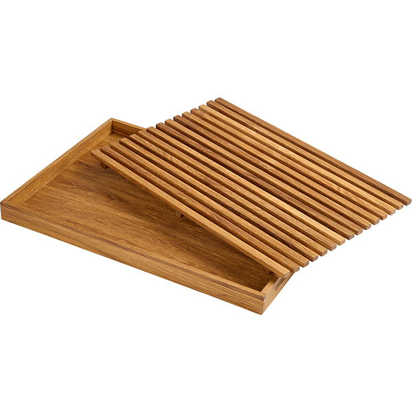 Вставка для ящика для подачи (арт. Q655O-06N) PPwood L 510 мм, B 350 мм, H 20 мм, дуб, решетчатая артикул Q734O-00N