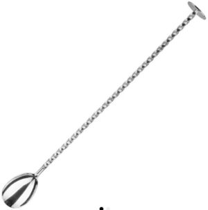 Ложка барная ProHotel Пробар BRS251 L 250 мм, B 30 мм с мадлером, стальной артикул 2050145