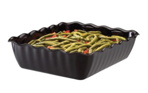 Салатник Cambro с декоративными бортами прямоугольный, чёрный, 33,5 x 26,5 x 8 см, 4600 мл артикул DC10 110