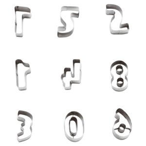 Набор кондитерских форм Paderno Цифры, L 45 мм, (Набор 9 шт.) артикул 47302-10