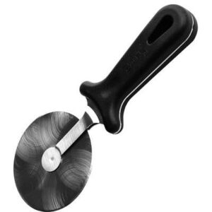 Нож для пиццы ZIO PEPE D 100мм, L245мм, сталь нержавеющая, абс-пластик, металлический, черный