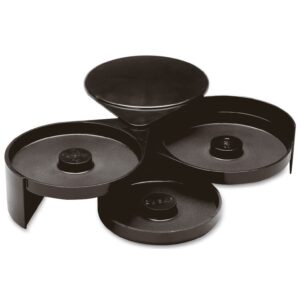 Риммер трехступенчатый Paderno D 155 мм, H 72 мм, пластик, черный артикул 44101-03