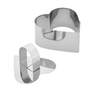 Форма кондитерская Marmiton "Сердце" d 80 мм. с прессом. артикул 17091