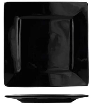 Тарелка KunstWerk черная H 20 мм, L 255 мм, B 255 мм артикул A0922W13