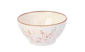 Салатник KunstWerk Paris 550 мл, D 140 мм, белый, коричневый артикул HZ14KS