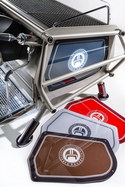 Кофемашина рожковая автоматическая Sanremo Café Racer Freedom 2 гр. стальная-голубая