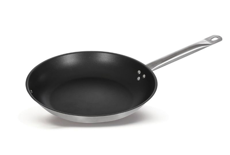 Сковорода CuisinAid CD-FP26NS d 260 мм, h 50 мм нерж. тройное дно, индукция, антипригарное покрытие /6 артикул 388518