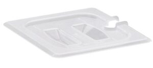 Крышка к гастроемкостям Cambro GN 1/6 полипропилен, полупрозрачная, с ручкой и выемкой артикул 60PPCHN 190