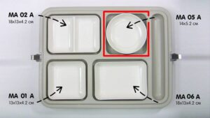 Емкость Kocateq MA05A 14*14*5,2 см с крышкой для термоконтейнера CH1L артикул