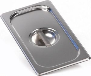 Крышка к гастроемкостям Luxstahl GN 1/3 нерж.сталь, с ручкой артикул га37