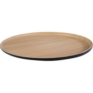 Блюдо APS «Фрида» пластик, коричнев., чёрный D 315, H 15 мм артикул 84944