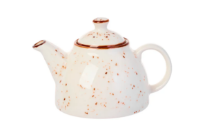 Чайник заварочный KunstWerk Paris 600 мл, D 70/125 мм, H 120 мм, белый, коричневый артикул KL01DM