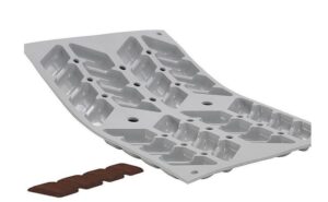 Форма силиконовая De Buyer ELASTOMOULE L 295 мм, B 290 мм, H 16 мм (8 ячеек) артикул 1874.01