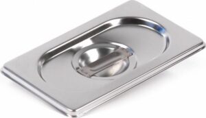 Крышка к гастроемкостям Luxstahl GN 1/9 нерж.сталь, с ручкой артикул га40