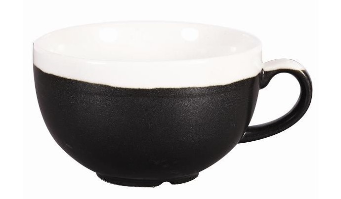 Чашка кофейная CHURCHILL Monochrome Onyx Black 227 мл, D 95 мм, H 55 мм артикул MOBKCB201