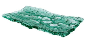 Блюдо PORDAMSA Mar зеленое L 280 мм, B 150 мм артикул XGLAS-2815V