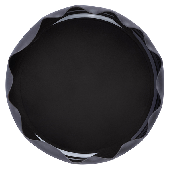 Салатник Royal Charm Wave 550 мл, D 190 мм, H 35 мм, фарфор, черный артикул 3035388 / ZH431-Y152