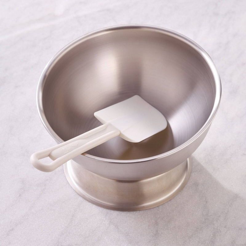 Лопатка кулинарная Paderno Pa+plus силиконовая, рабочая поверхность 85х50 мм, L 250 мм, пластиковая ручка артикул 12915-25