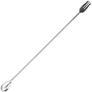 Ложка барная ProHotel Пробар BRS21TF L 530 мм, B 30 мм с вилочкой, серебристый артикул 2050160