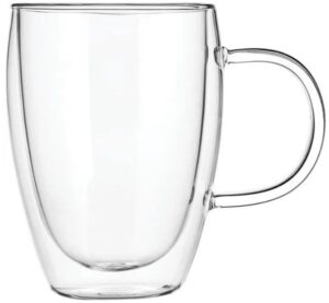 Кружка ProHotel DC094 350 мл, D 80 мм, H 113 мм, двойные стенки, термостекло артикул 3141027