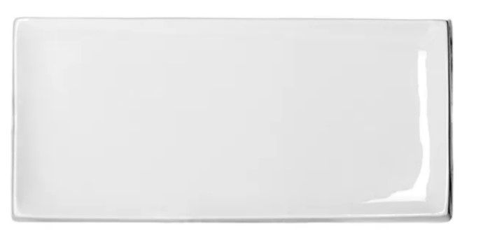Блюдо для суши KunstWerk Paula белое L 240 мм, B 110 мм, H 18 мм артикул A2526