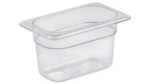 Гастроемкость Kitchen Muse GN 1/9-100 поликарбонат, прозрачная 0,85 л артикул JW-P194