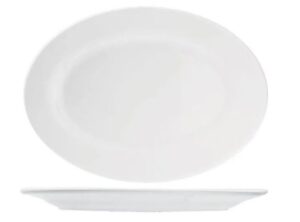 Блюдо KunstWerk Paula белое L 350 мм, B 270 мм, H 28 мм артикул A0793