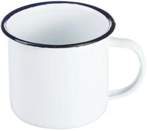 Кружка ProHotel 201/8 400 мл, D 80 мм, H 78 мм белый, синий артикул 3141605