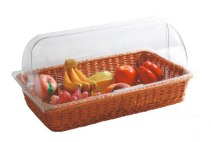 Корзина MVQ с крышкой 550х360х260 мм для хлеба артикул F4772