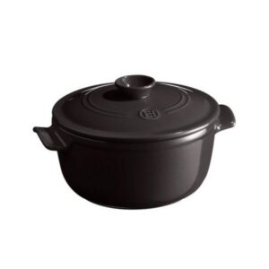 Кастрюля Emile Henry 2,5 л, D 220 мм, H 155 мм, с крышкой черная артикул 794525