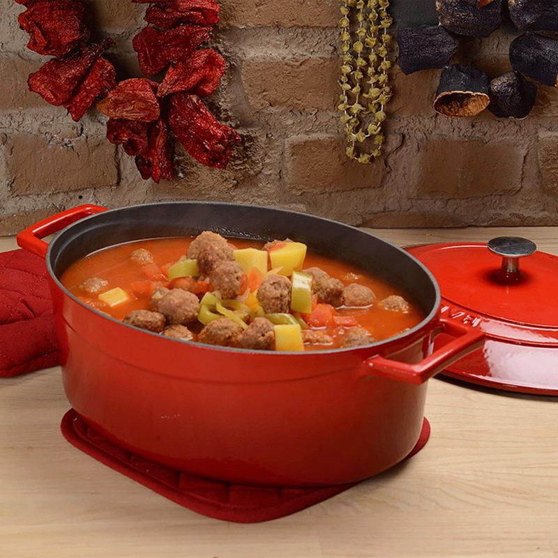 Кастрюля LAVA FOLK SERIES 4,67 л, L 360 мм, B 230 мм, H 120 мм красная артикул LV O TC 29 K1 R