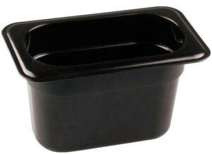 Гастроемкость RESTOLA GN 1/9-100 полипропилен, черная 0,9 л артикул 422102513